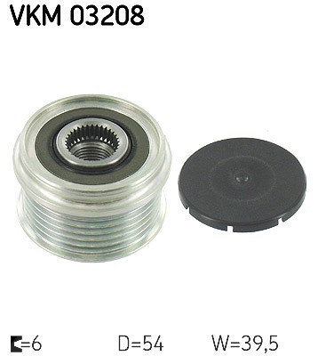 Skf Generatorfreilauf [Hersteller-Nr. VKM03208] für Alfa Romeo, Chrysler, Citroën, Fiat, Lancia, Opel, Peugeot, Renault, Vauxhall von SKF