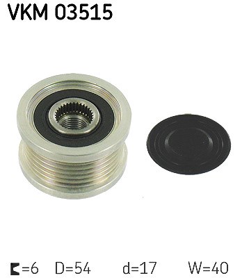 Skf Generatorfreilauf [Hersteller-Nr. VKM03515] für BMW, Chevrolet, Opel, Vauxhall von SKF