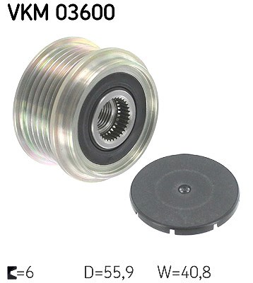 Skf Generatorfreilauf [Hersteller-Nr. VKM03600] für Mitsubishi, Renault, Volvo von SKF