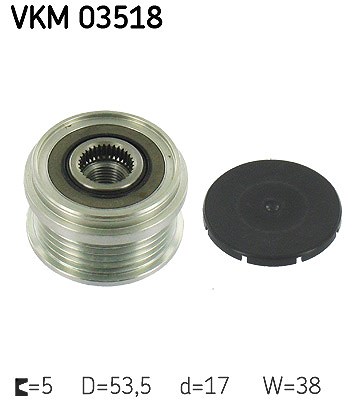 Skf Generatorfreilauf [Hersteller-Nr. VKM03518] für Chevrolet, Opel, Vauxhall von SKF