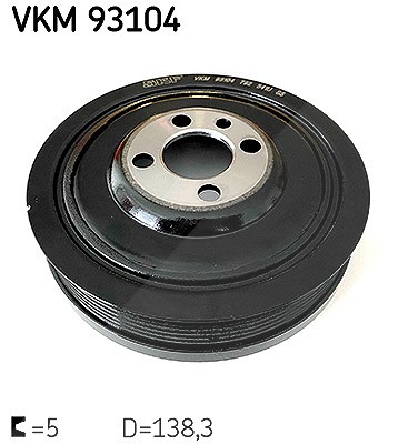 Skf Riemenscheibe, Kurbelwelle [Hersteller-Nr. VKM93104] für Audi, Cupra, Dodge, Ford, Jeep, Man, Mitsubishi, Opel, Seat, Skoda, VW von SKF