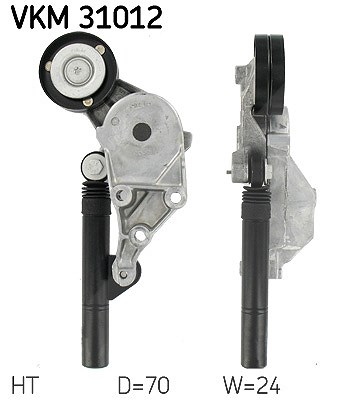 Skf Spannrolle, Keilrippenriemen [Hersteller-Nr. VKM31012] für Audi, Seat, Skoda, VW von SKF