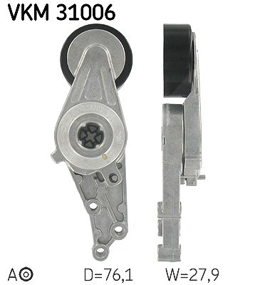 Skf Spannrolle, Keilrippenriemen [Hersteller-Nr. VKM31006] für Audi, Seat von SKF