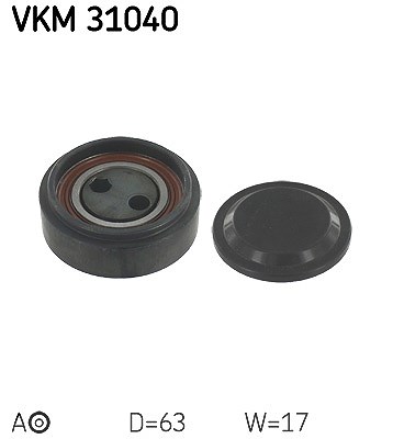 Skf Spannrolle, Keilrippenriemen [Hersteller-Nr. VKM31040] für Audi, Skoda, VW von SKF