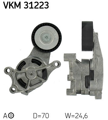 Skf Spannrolle, Keilrippenriemen [Hersteller-Nr. VKM31223] für Audi, Seat, Skoda, VW von SKF