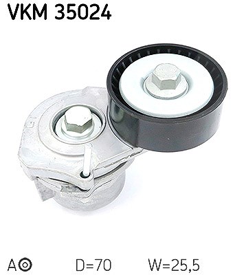 Skf Spannrolle, Keilrippenriemen [Hersteller-Nr. VKM35024] für Chevrolet, Opel, Vauxhall von SKF