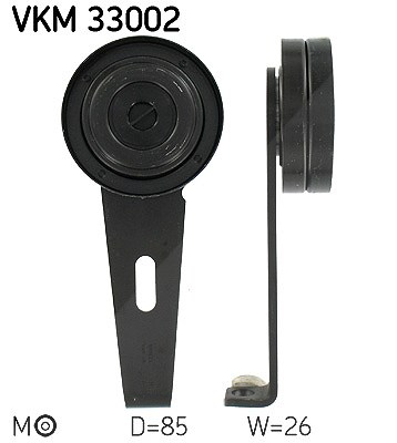 Skf Spannrolle, Keilrippenriemen [Hersteller-Nr. VKM33002] für Citroën, Fiat, Lancia, Peugeot, Suzuki von SKF