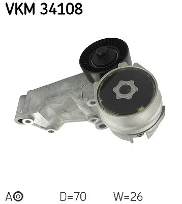 Skf Spannrolle, Keilrippenriemen [Hersteller-Nr. VKM34108] für Ford, Saab von SKF