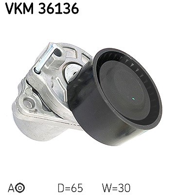 Skf Spannrolle, Keilrippenriemen [Hersteller-Nr. VKM36136] für Fiat, Mercedes-Benz, Nissan, Opel, Renault, Vauxhall von SKF