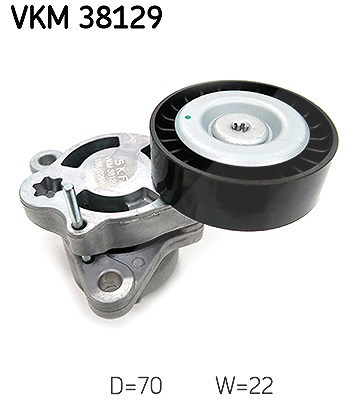 Skf Spannrolle, Keilrippenriemen [Hersteller-Nr. VKM38129] für Mercedes-Benz von SKF