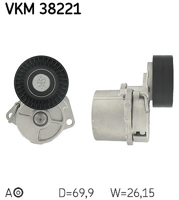 Skf Spannrolle, Keilrippenriemen [Hersteller-Nr. VKM38221] für BMW von SKF