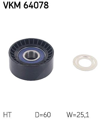 Skf Spannrolle, Keilrippenriemen [Hersteller-Nr. VKM64078] für Mazda von SKF