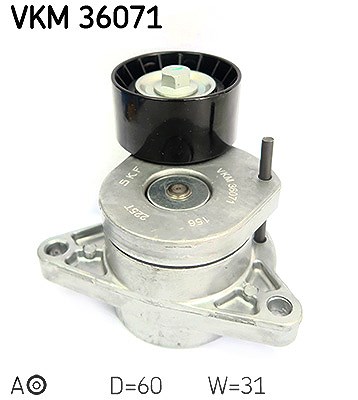 Skf Spannrolle, Keilrippenriemen [Hersteller-Nr. VKM36071] für Nissan, Opel, Renault, Vauxhall von SKF