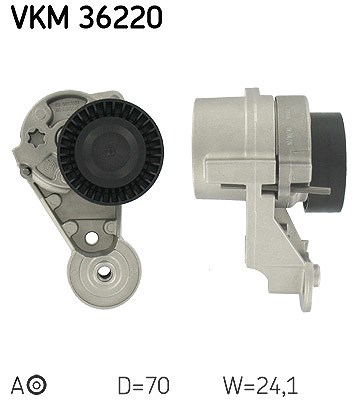 Skf Spannrolle, Keilrippenriemen [Hersteller-Nr. VKM36220] für Volvo von SKF