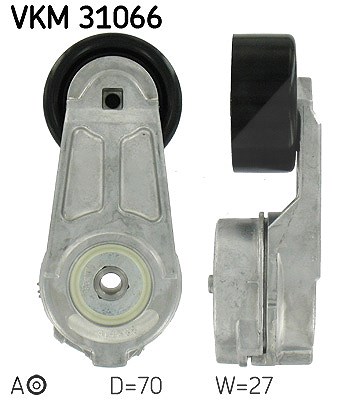 Skf Spannrolle, Keilrippenriemen [Hersteller-Nr. VKM31066] für VW von SKF