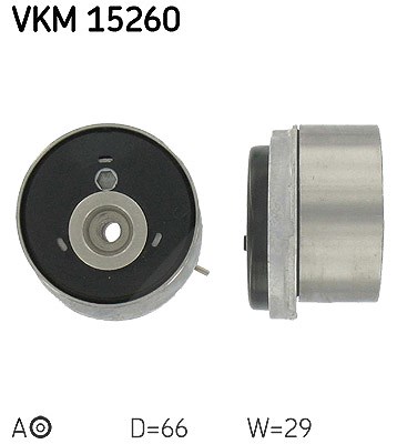 Skf Spannrolle, Zahnriemen [Hersteller-Nr. VKM15260] für Alfa Romeo, Chevrolet, Fiat, Opel, Saab, Vauxhall von SKF