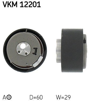 Skf Spannrolle, Zahnriemen [Hersteller-Nr. VKM12201] für Abarth, Alfa Romeo, Chrysler, Fiat, Jeep, Lancia, Opel, Vauxhall von SKF