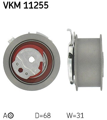 Skf Spannrolle, Zahnriemen [Hersteller-Nr. VKM11255] für Audi, Chrysler, Dodge, Jeep, Mitsubishi, Seat, Skoda, VW von SKF