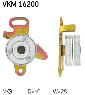 Skf Spannrolle, Zahnriemen [Hersteller-Nr. VKM16200] für Citroën, Peugeot, Renault von SKF