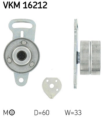 Skf Spannrolle, Zahnriemen [Hersteller-Nr. VKM16212] für Jeep, Renault von SKF