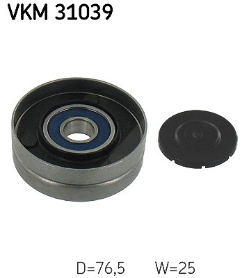 Skf Umlenk-/Führungsrolle, Keilrippenriemen [Hersteller-Nr. VKM31039] für Audi, Skoda, VW von SKF