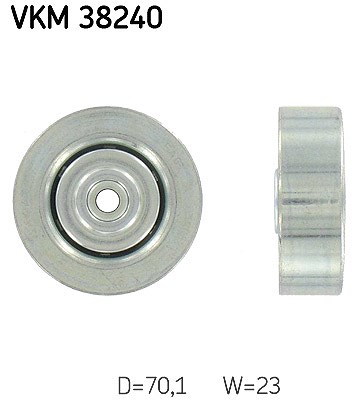 Skf Umlenk-/Führungsrolle, Keilrippenriemen [Hersteller-Nr. VKM38240] für BMW, Land Rover, Mg, Rover von SKF
