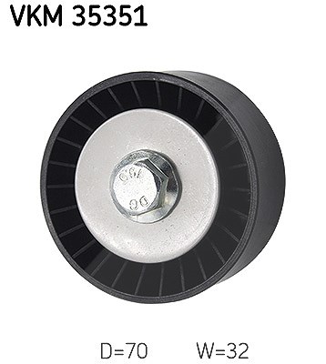 Skf Umlenk-/Führungsrolle, Keilrippenriemen [Hersteller-Nr. VKM35351] für Chevrolet, Opel, Vauxhall von SKF