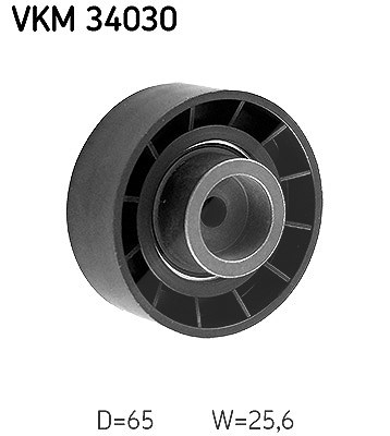 Skf Umlenk-/Führungsrolle, Keilrippenriemen [Hersteller-Nr. VKM34030] für Citroën, Fiat, Ford, Jaguar, Peugeot von SKF