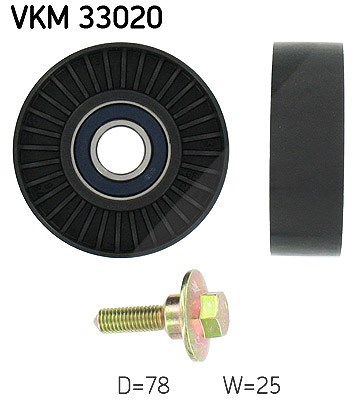 Skf Umlenk-/Führungsrolle, Keilrippenriemen [Hersteller-Nr. VKM33020] für Citroën, Fiat, Lancia, Peugeot von SKF