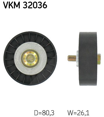 Skf Umlenk-/Führungsrolle, Keilrippenriemen [Hersteller-Nr. VKM32036] für Fiat, Lancia von SKF