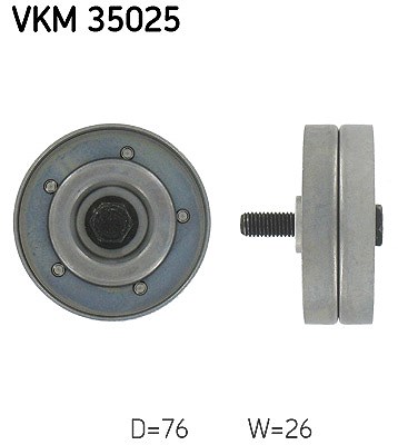 Skf Umlenk-/Führungsrolle, Keilrippenriemen [Hersteller-Nr. VKM35025] für Honda, Opel, Vauxhall von SKF