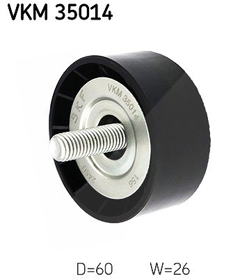 Skf Umlenk-/Führungsrolle, Keilrippenriemen [Hersteller-Nr. VKM35014] für Opel, Vauxhall von SKF