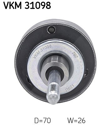 Skf Umlenk-/Führungsrolle, Keilrippenriemen [Hersteller-Nr. VKM31098] für Seat, Skoda, VW von SKF