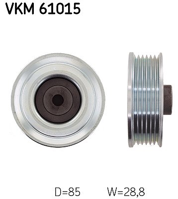 Skf Umlenk-/Führungsrolle, Keilrippenriemen [Hersteller-Nr. VKM61015] für Toyota von SKF