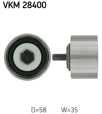 Skf Umlenk-/Führungsrolle, Zahnriemen [Hersteller-Nr. VKM28400] für Chrysler, Dodge, Jeep, Plymouth von SKF