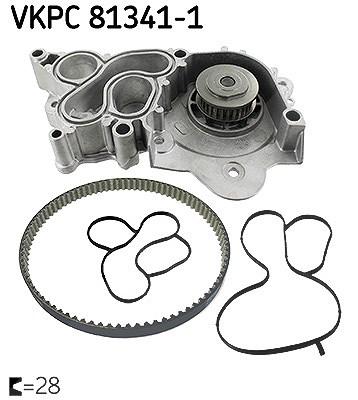 Skf Wasserpumpe, Motorkühlung [Hersteller-Nr. VKPC81341-1] für Audi, Seat, Skoda, VW von SKF