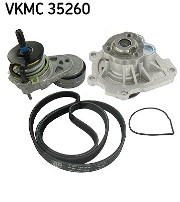 Skf Wasserpumpe + Keilrippenriemensatz [Hersteller-Nr. VKMC35260] für Alfa Romeo, Fiat, Opel, Vauxhall von SKF