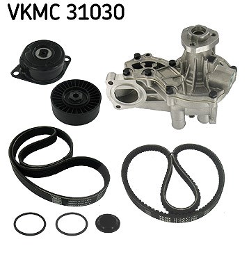Skf Wasserpumpe + Keilrippenriemensatz [Hersteller-Nr. VKMC31030] für Seat, VW von SKF