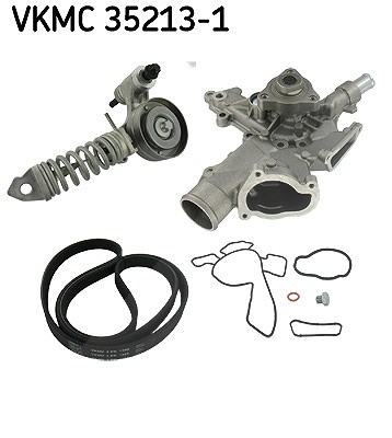 Skf Wasserpumpe + Keilrippenriemensatz [Hersteller-Nr. VKMC35213-1] für Opel, Vauxhall von SKF
