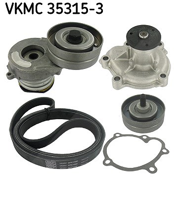 Skf Wasserpumpe + Keilrippenriemensatz [Hersteller-Nr. VKMC35315-3] für Opel von SKF
