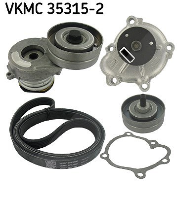 Skf Wasserpumpe + Keilrippenriemensatz [Hersteller-Nr. VKMC35315-2] für Opel von SKF