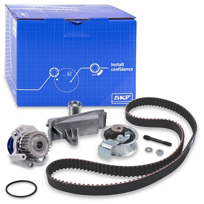 Skf Wasserpumpe + Zahnriemensatz [Hersteller-Nr. VKMC01918-1] für Audi, Seat, Skoda, VW von SKF