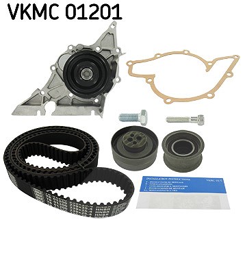 Skf Wasserpumpe + Zahnriemensatz [Hersteller-Nr. VKMC01201] für Audi von SKF