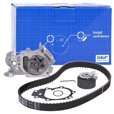 Skf Wasserpumpe + Zahnriemensatz [Hersteller-Nr. VKMC06002] für Dacia, Nissan, Proton, Renault von SKF