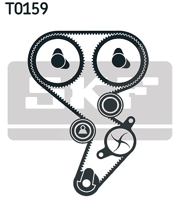 Skf Zahnriemensatz [Hersteller-Nr. VKMA06021] für Renault von SKF