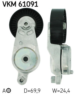 Spannrolle, Keilrippenriemen SKF VKM 61091 von SKF