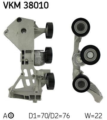 Spannrolle, Keilrippenriemen rechts SKF VKM 38010 Spannrolle, Keilrippenriemen rechts SKF VKM 38010 von SKF