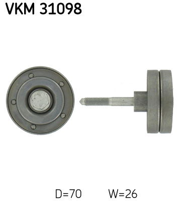 Umlenk-/Führungsrolle, Keilrippenriemen SKF VKM 31098 von SKF