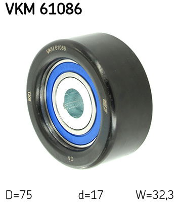 Umlenk-/Führungsrolle, Keilrippenriemen SKF VKM 61086 von SKF
