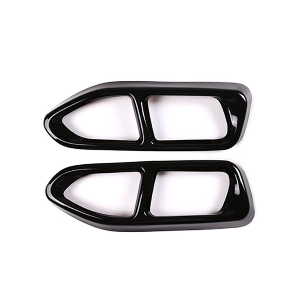 Autoauspuffende Glänzend Schwarzer Edelstahl Auto Auspuffrohr Abdeckung Trim Für BMW 7er G11 G12 730 740 750li 2016 2017 2018 Auspuff Endrohr (Color : M Sport Model) von SKINFORD